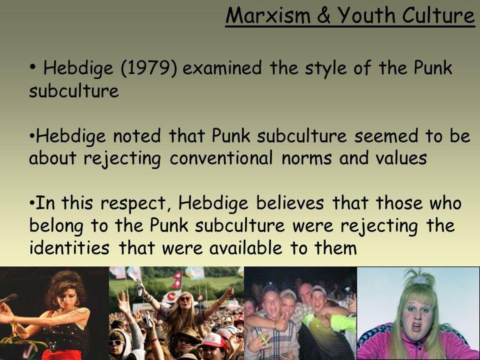 Sociology and youth sub cultures